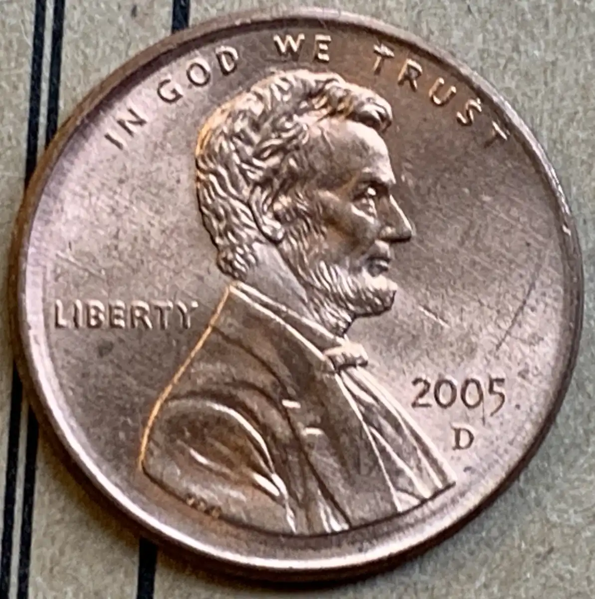 2005---D-Lincoln-Memorial-Center-With-Broadstrike-Coin-#2-Of-3
